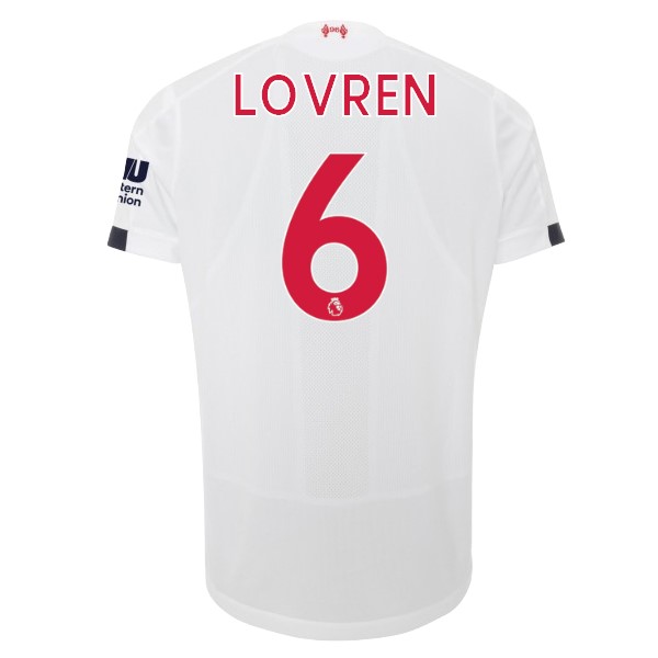 Trikot Liverpool NO.6 Lovren Auswarts 2019-20 Weiß Fussballtrikots Günstig